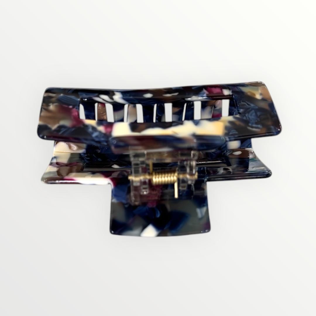 Blue Marble Hair Claw Clip