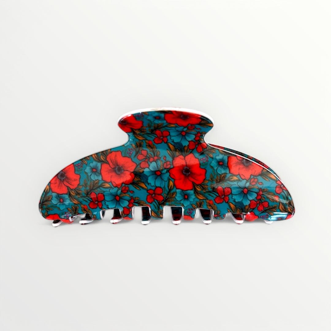 Floral Hair Claw Clip