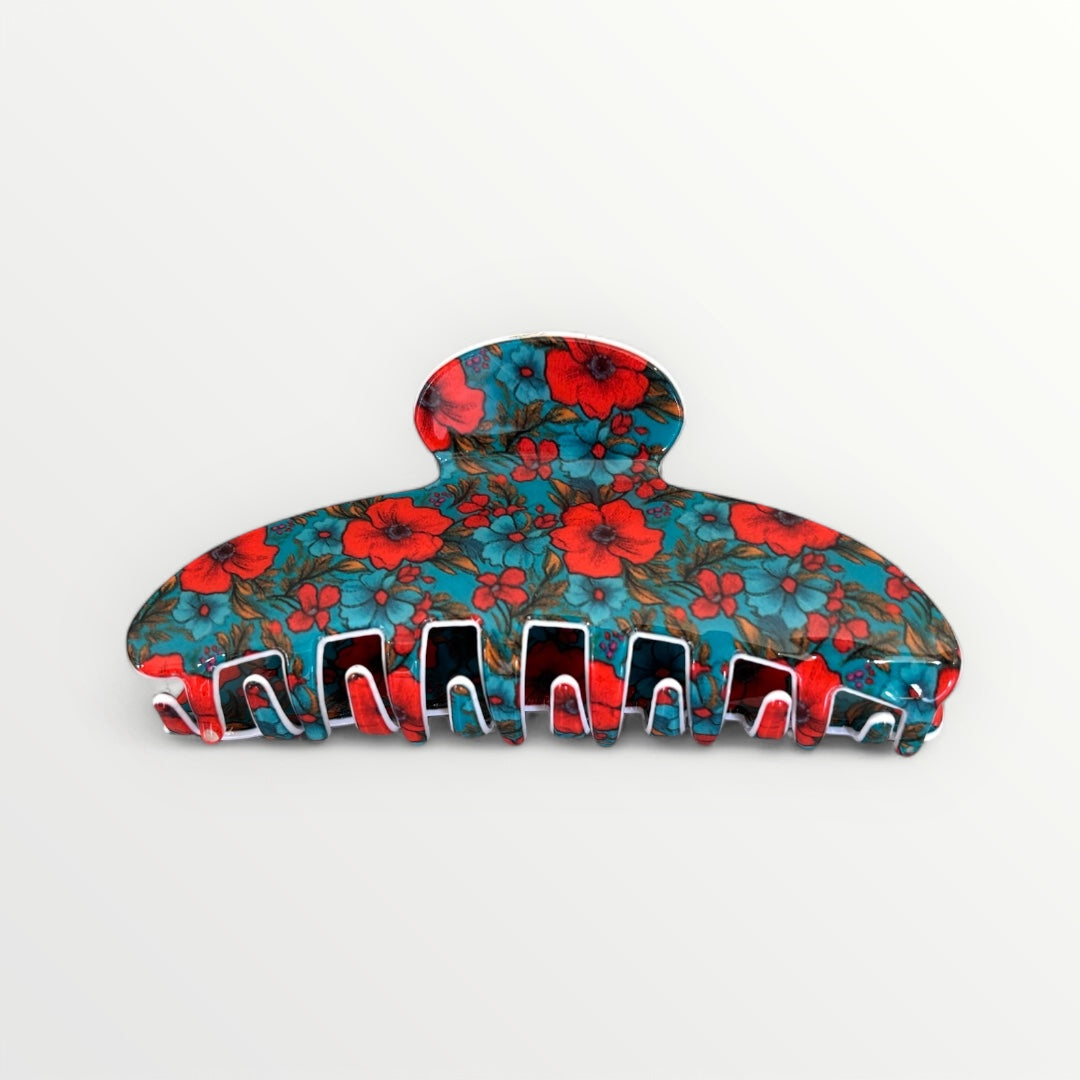 Floral Hair Claw Clip