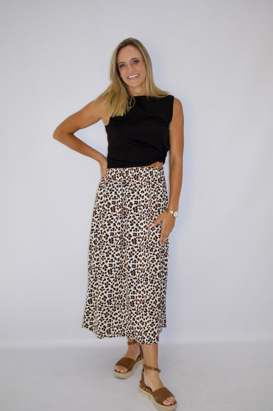 The Alara Skirt (Leopard Print)