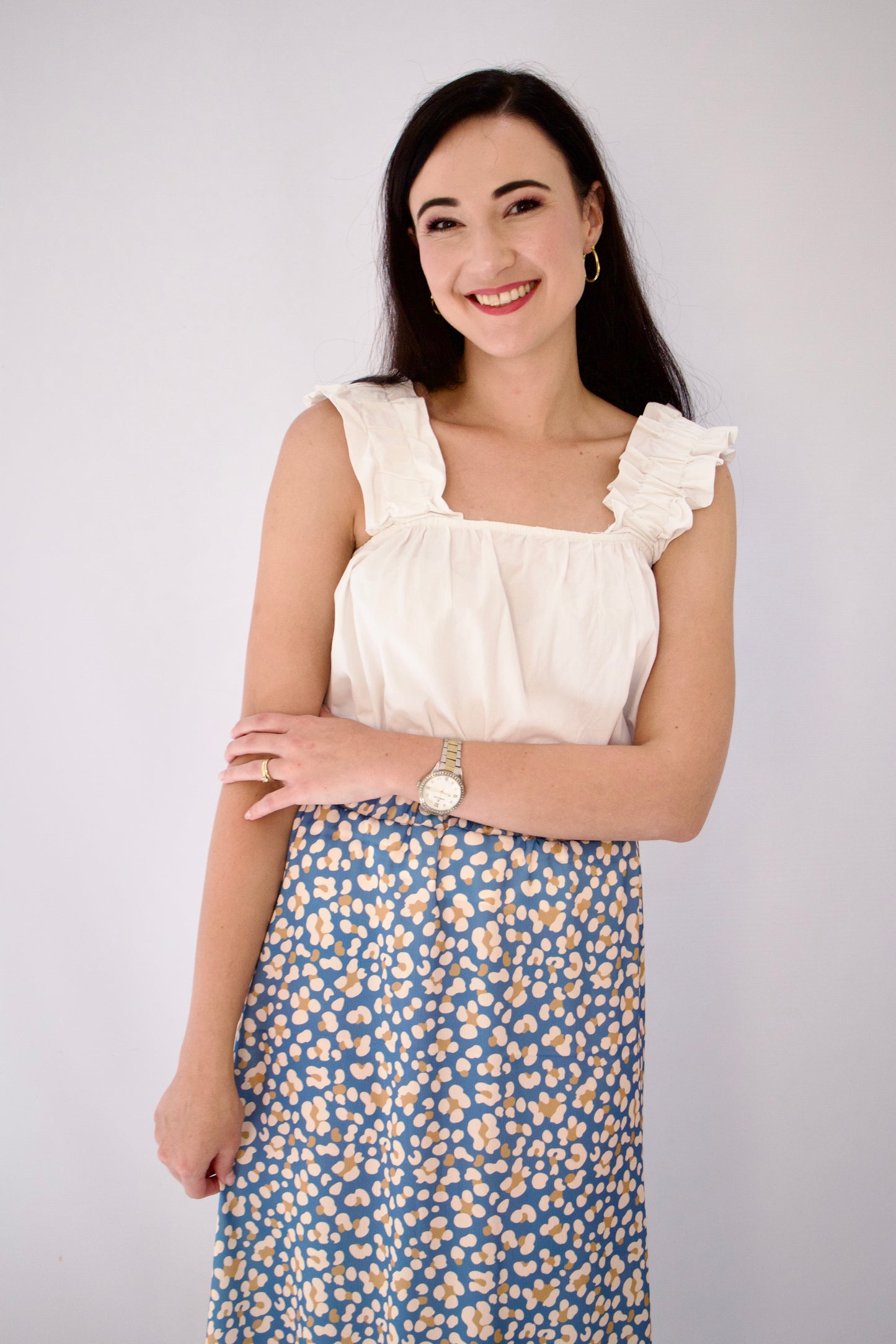 The Alara Skirt (Blue Print)