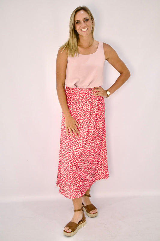 The Alara Skirt (Pink Print)