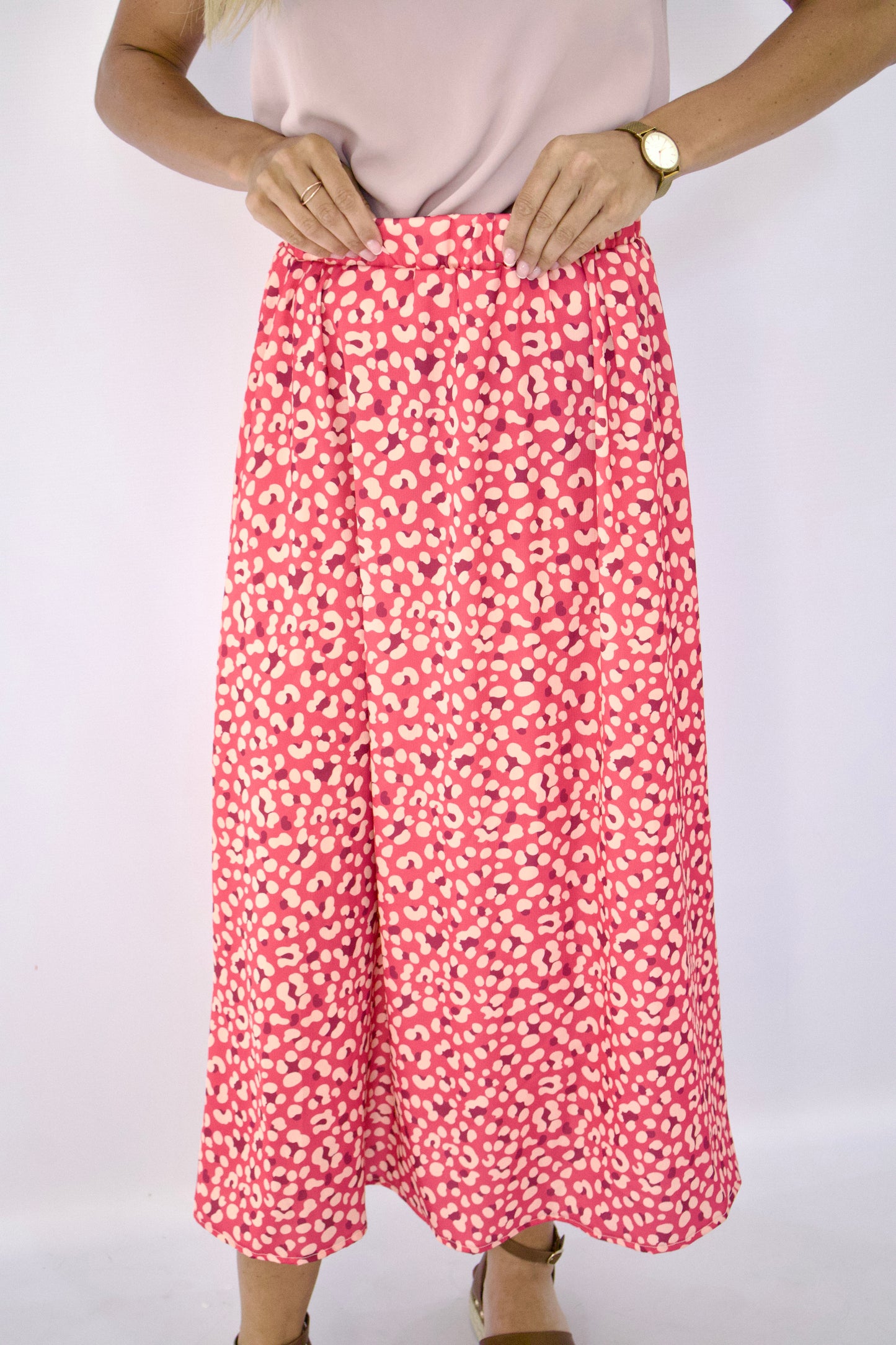 The Alara Skirt (Pink Print)