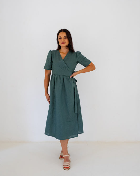 The Classic Gem Dress (Dark Green)