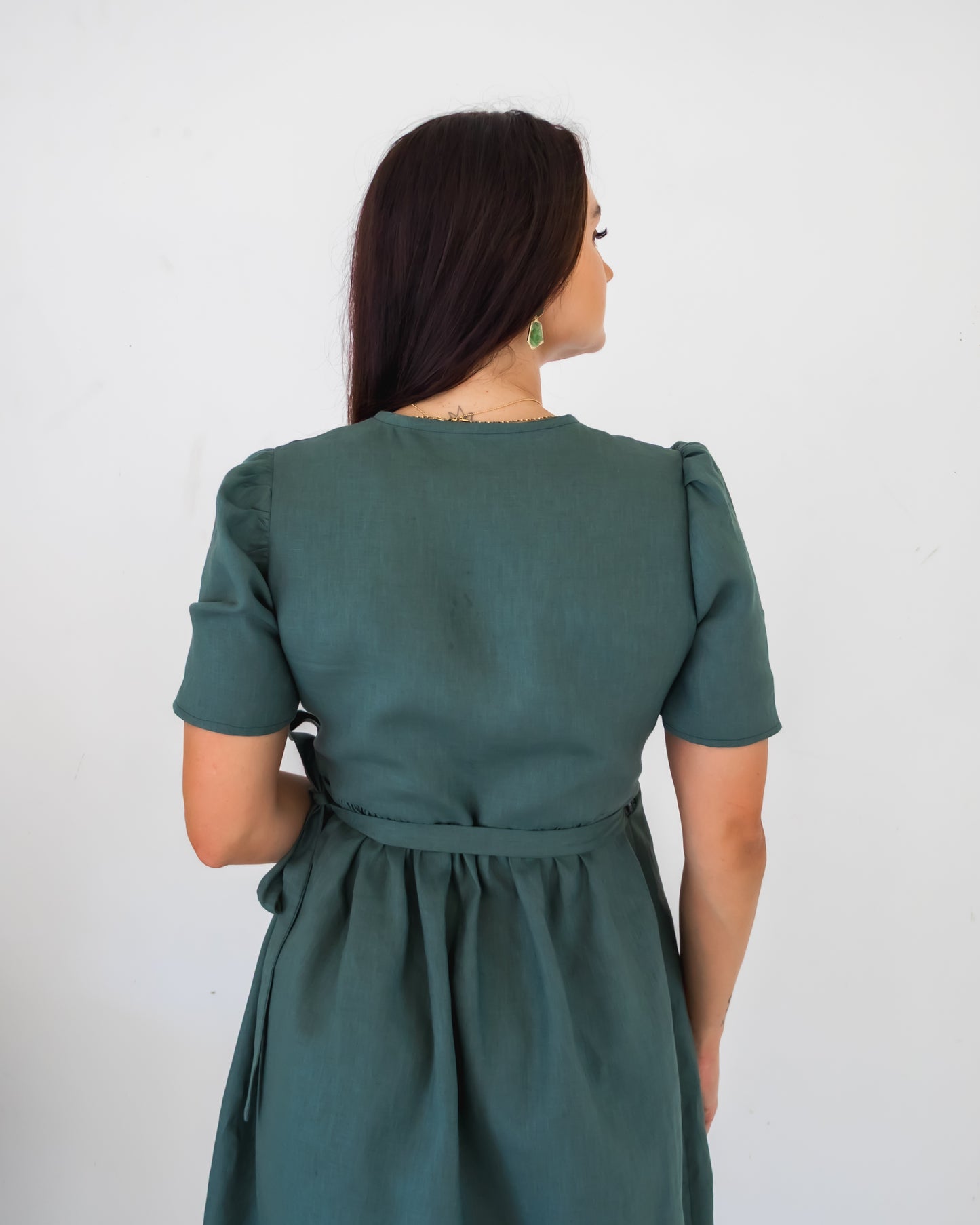 The Classic Gem Dress (Dark Green)