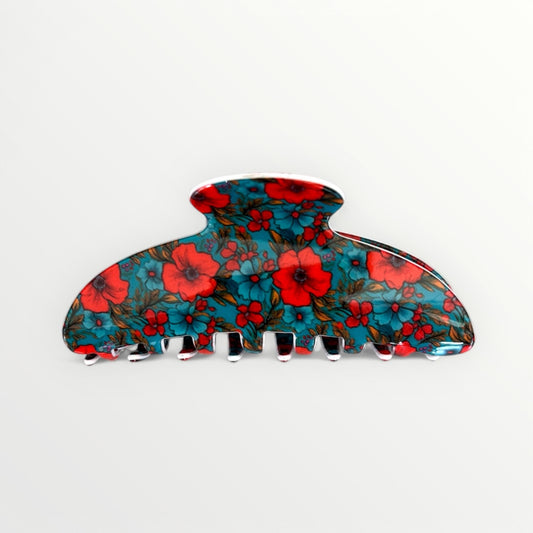 Floral Hair Claw Clip